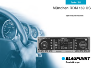 Blaupunkt Munchen-RDM-169-US - Owners Manual 